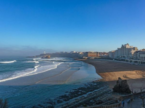 Studio cosy à Biarritz avec vue sur l'océan, 2e étage, ascenseur - FR-1-3-483